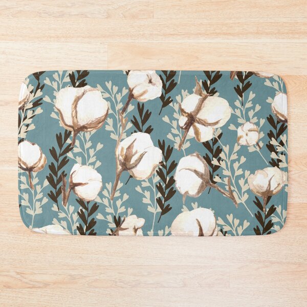Item preview, Cotton Plant Pattern Light Blue designed and sold by Jared Davies.