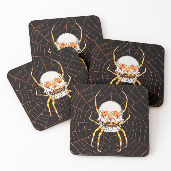 Item preview, Skull with eyes in a spider web as a gift designed and sold by GOGO20.
