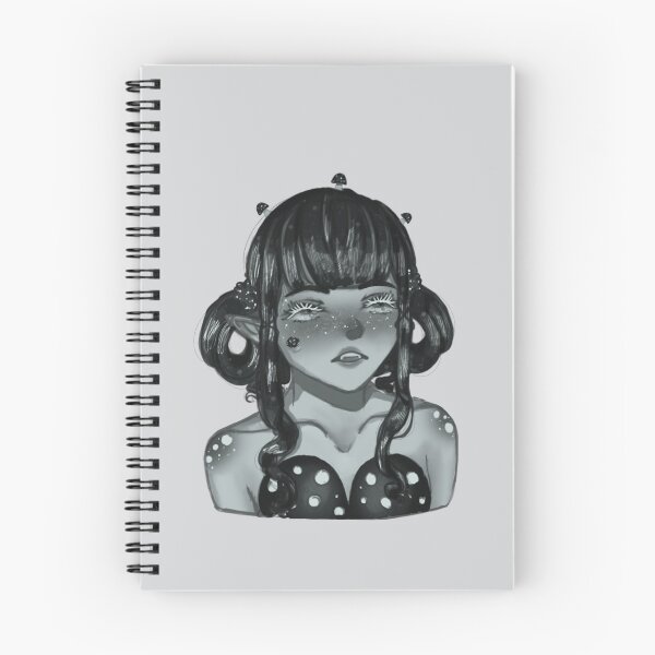 Item preview, Mushroom Girl - Gray Aesthetic  designed and sold by DDonutzArt.