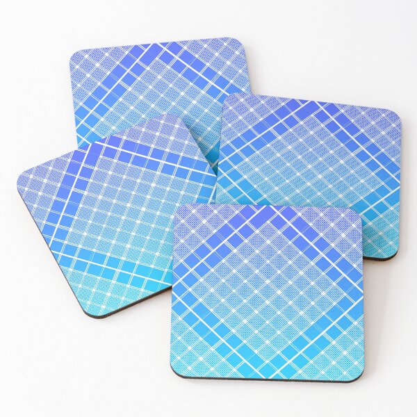 Item preview, Criss Cross Wide Line Pattern Angled in Gradated Shades of Blue and Violet designed and sold by Neil Feigeles.