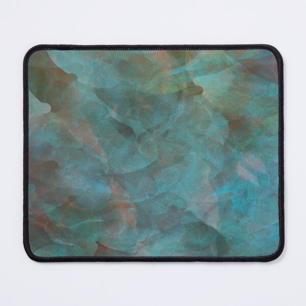 Item preview, Green Abstract Painting with Turquois Shades and Highlights  designed and sold by MyColorfulDream.