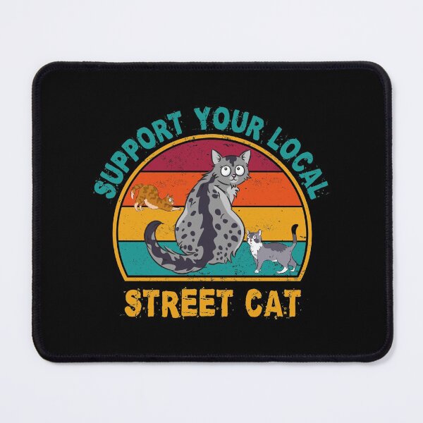 Item preview, Support Your Local Street Cat-cat adoption gift  designed and sold by BRtisticDesigns.