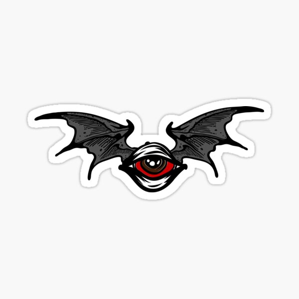 "Halloween Flying Bat eye " Sticker for Sale by Obsesie Redbubble