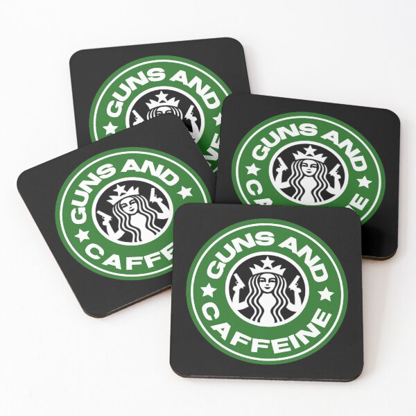 Item preview, Guns and caffeine coffee lover second amendment graphic design designed and sold by Tim Dunaway.