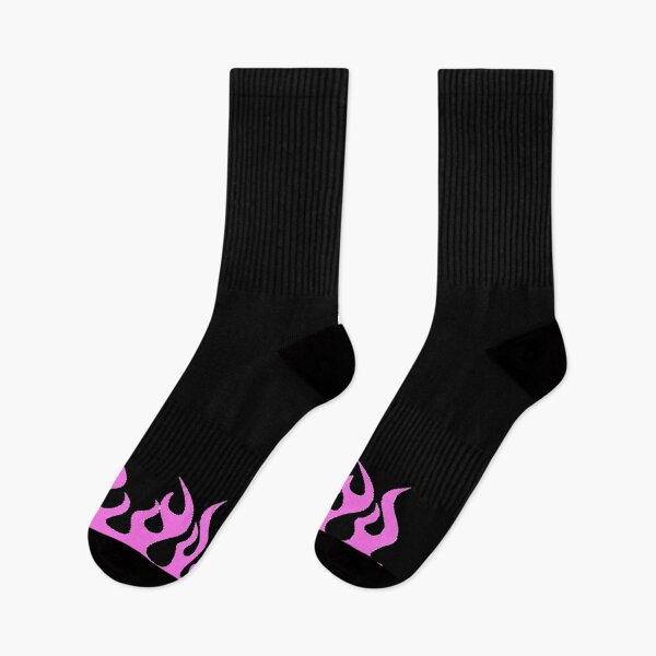 Item preview, HOT PINK FLAMES STICKER designed and sold by DiscoVibes.