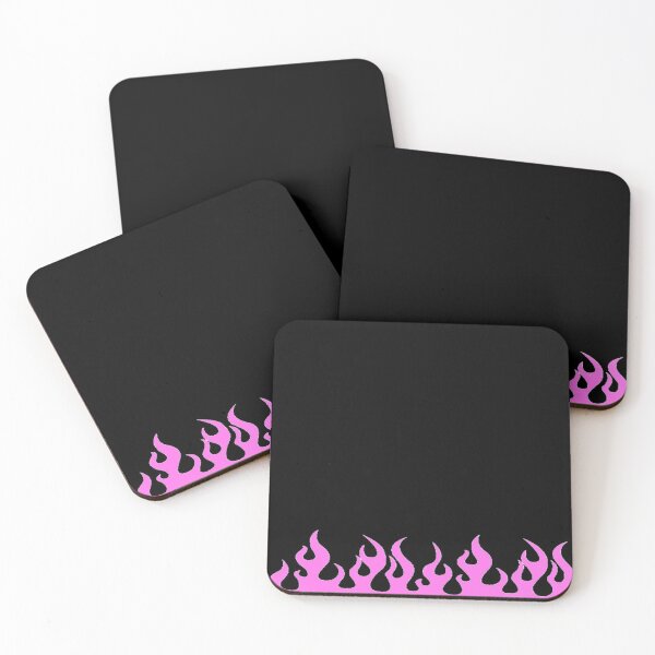 Item preview, HOT PINK FLAMES STICKER designed and sold by DiscoVibes.