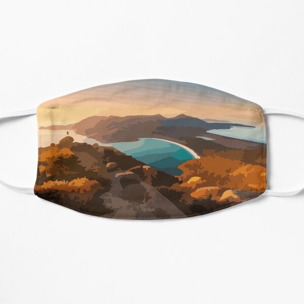 Wineglass Bay Digital Painting Flat Mask