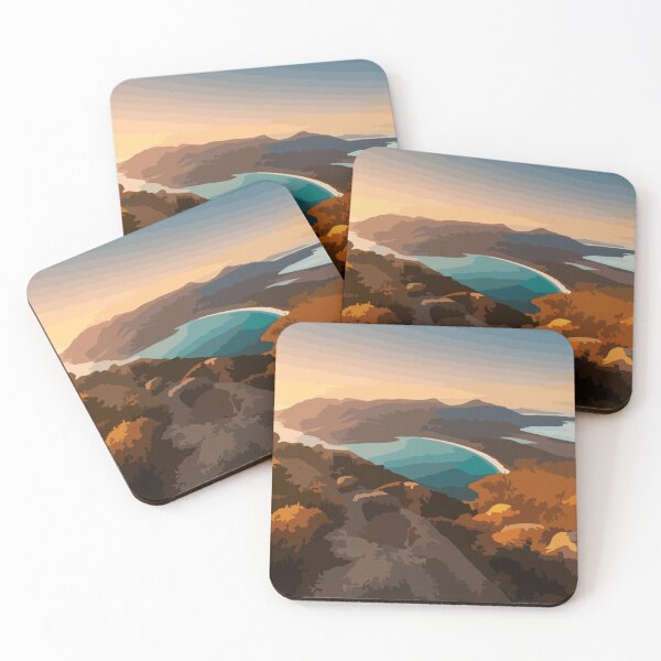 Item preview, Wineglass Bay Digital Painting designed and sold by Positive Lad.