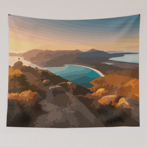 Item preview, Wineglass Bay Digital Painting designed and sold by Positive Lad.