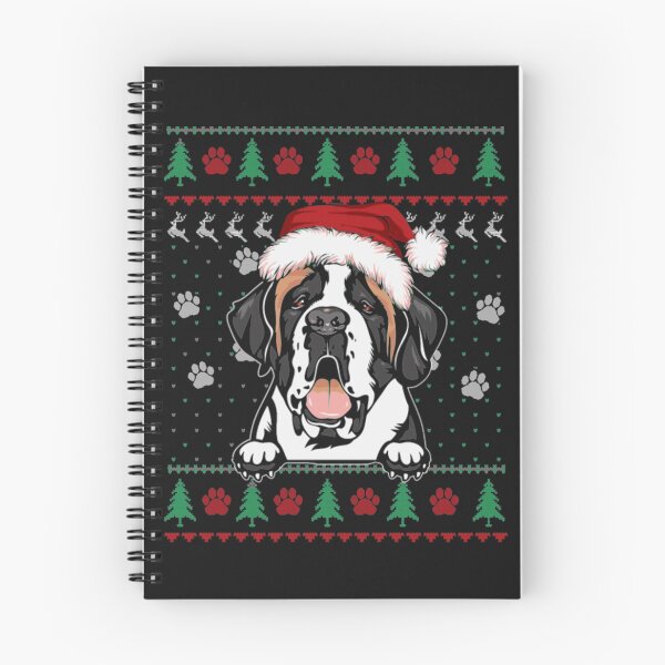 Item preview, Saint Bernard dog Christmas designed and sold by StarcyWol.