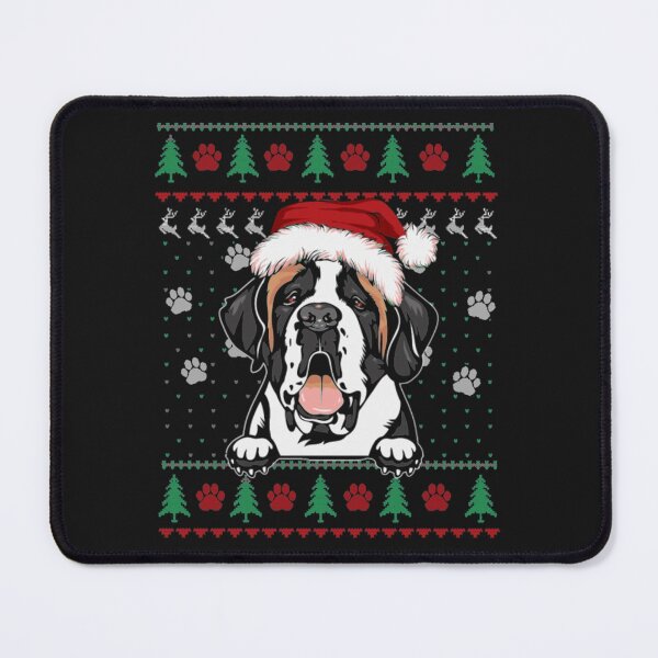 Item preview, Saint Bernard dog Christmas designed and sold by StarcyWol.