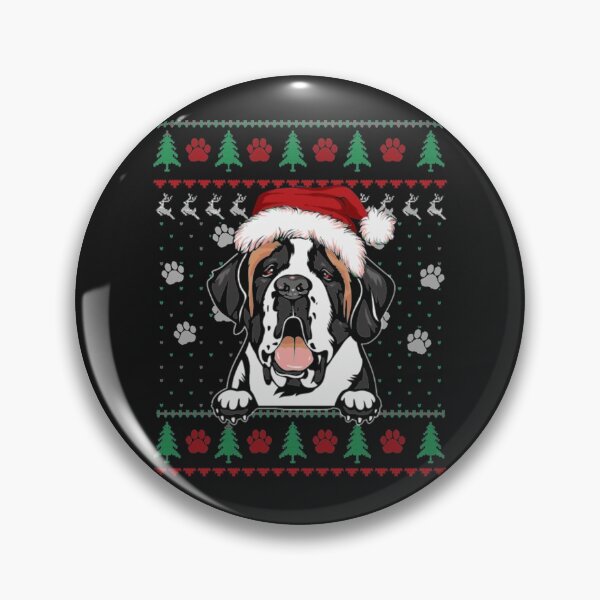 Item preview, Saint Bernard dog Christmas designed and sold by StarcyWol.