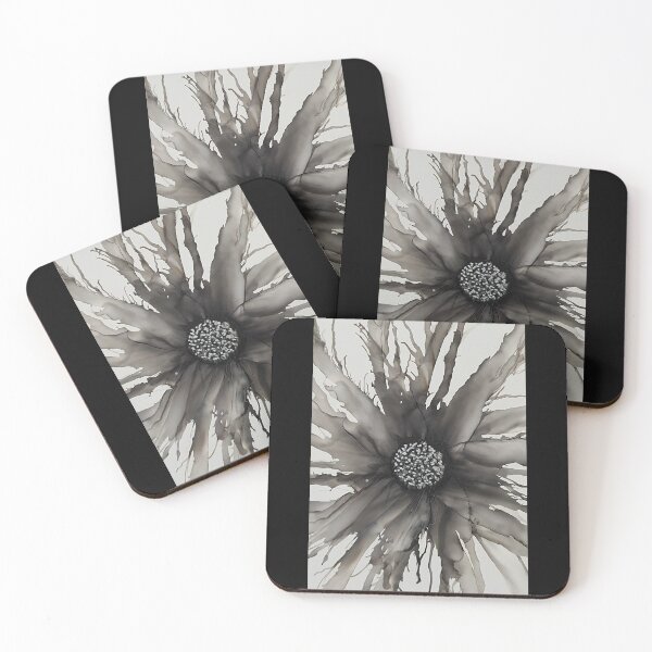 Item preview, Monochrome Flower designed and sold by DaisyMaeInkArt.
