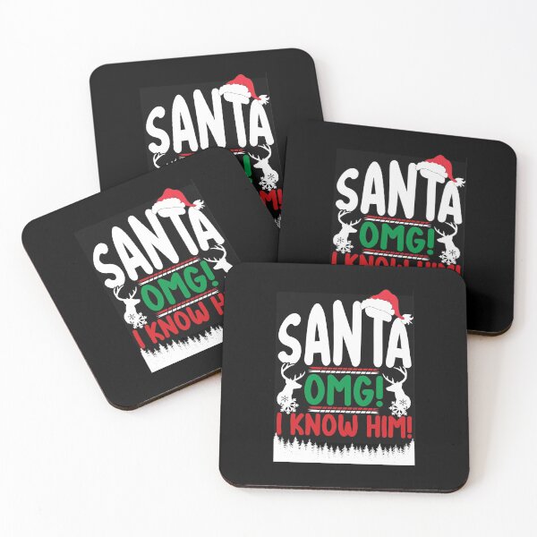 Item preview, Santa OMG I KNOW HIM! designed and sold by amy greaves.