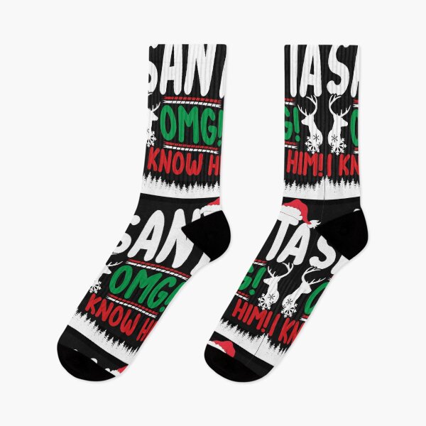 Item preview, Santa OMG I KNOW HIM! designed and sold by amy greaves.