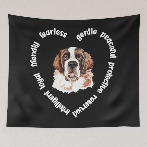 Item preview, Saint Bernard design heart  designed and sold by StarcyWol.