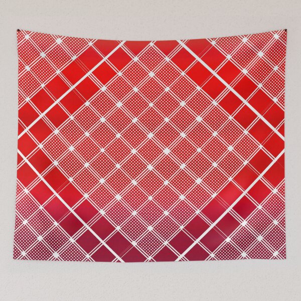 Item preview, Criss Cross Wide Line Pattern Angled in Gradated Shades of red designed and sold by Neil Feigeles.