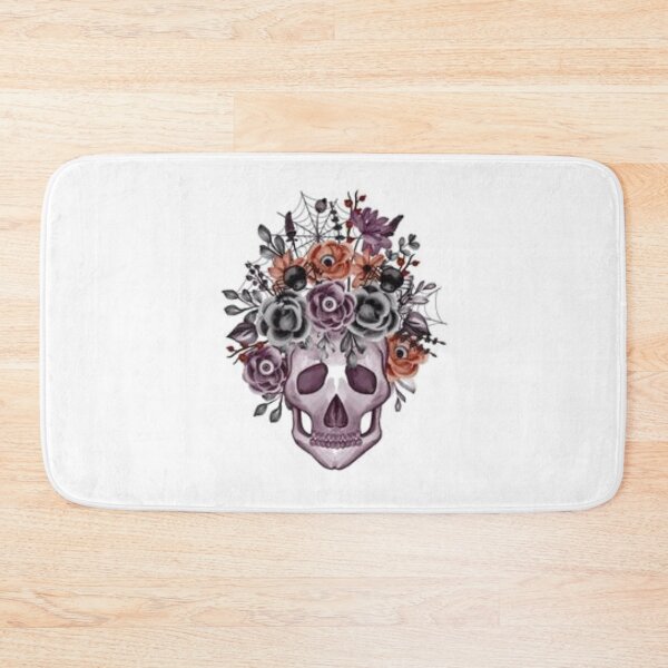 Item preview, Skull with floral Halloween Shirt  Classic T-Shirt designed and sold by GlobalSpace.