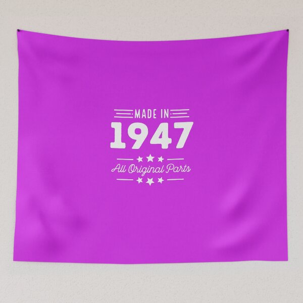 Item preview, Made In 1947 All Original Parts 69th Birthday Gift T-Shirt designed and sold by AlwaysAwesome.