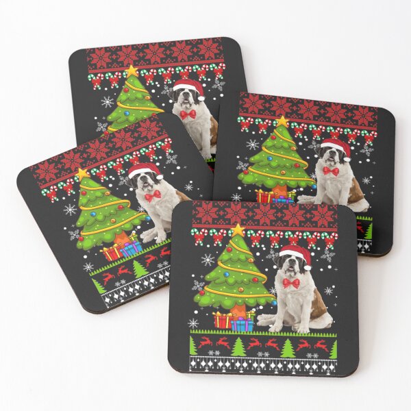 Item preview, Saint Bernard Dog Christmas Reindeer designed and sold by StarcyWol.