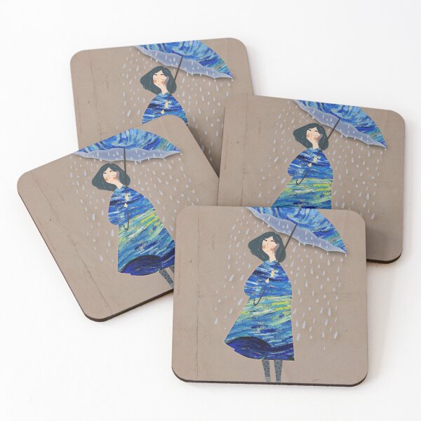 Item preview, starry night rainy day designed and sold by goblinbabe.