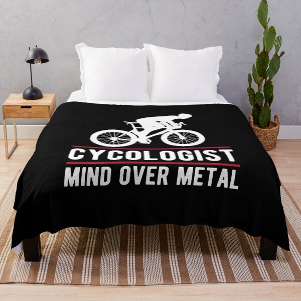 Item preview, Cycologist - Mind Over Metal Funny Sarcastic Cyclist Quote designed and sold by Bad Kitty Designz.