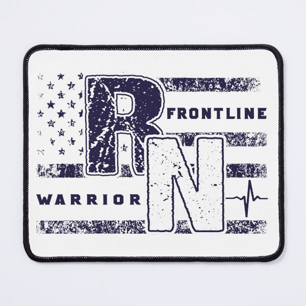 Item preview, Frontline Warrior Nurse Distressed American Flag designed and sold by RiffXS.