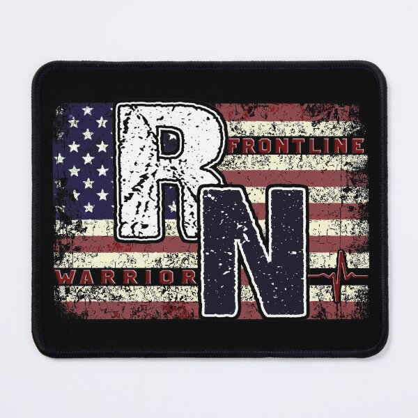 Item preview, Frontline Warrior RN Nurses Flag designed and sold by RiffXS.