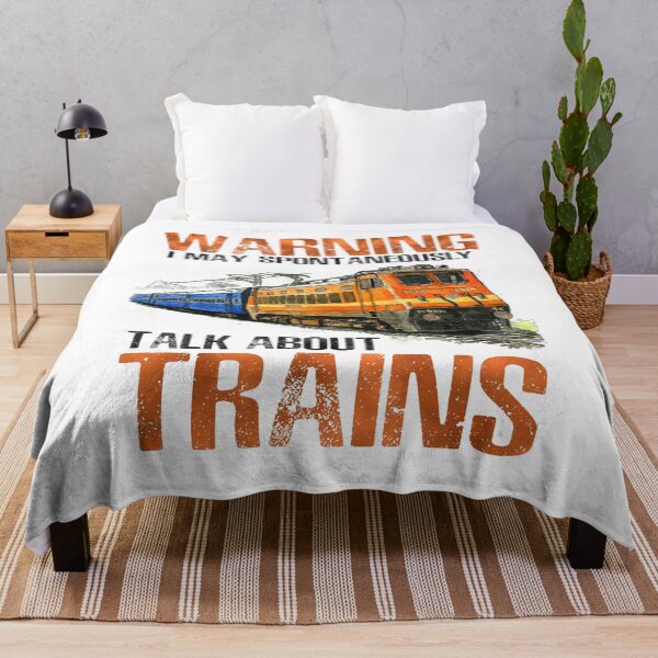 Item preview, Warning I May Spontaneously Talk About TRAINS designed and sold by Sky1I.