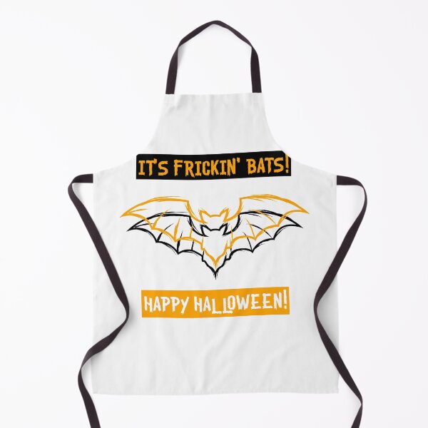 Item preview, It's Frickin' Bats! Happy Halloween! (Black, White, Orange Text) designed and sold by TheUrbanDreamer.