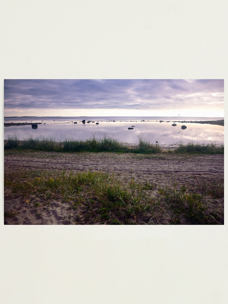 Thumbnail 1 of 3, Photographic Print, Evening on a Northern Sea designed and sold by Mallorn.