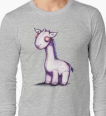Purple Giraffe Long Sleeve T-Shirt