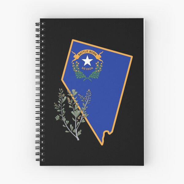Item preview, State of Nevada Flag with State Flower Big Sagebrush (Dark) designed and sold by Gsallicat.