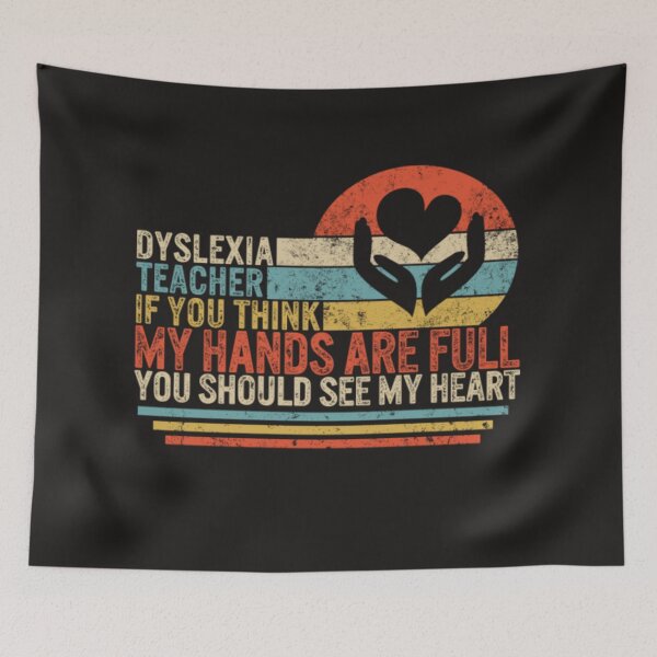 Item preview, Dyslexia teacher hand my full heart designed and sold by Themngocbao.