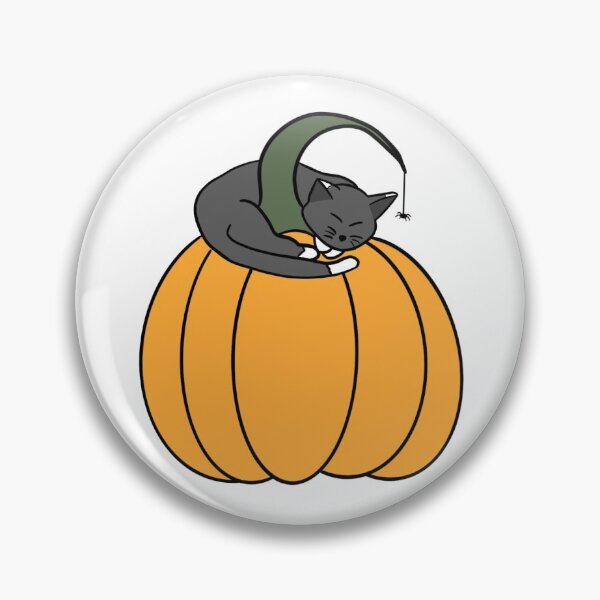 Item preview, Sleepy Pumpkin Cat designed and sold by Potato-Farm.