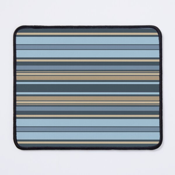 Item preview, Blue & Beige Horizontal Balanced Stripes designed and sold by weirdAffect.