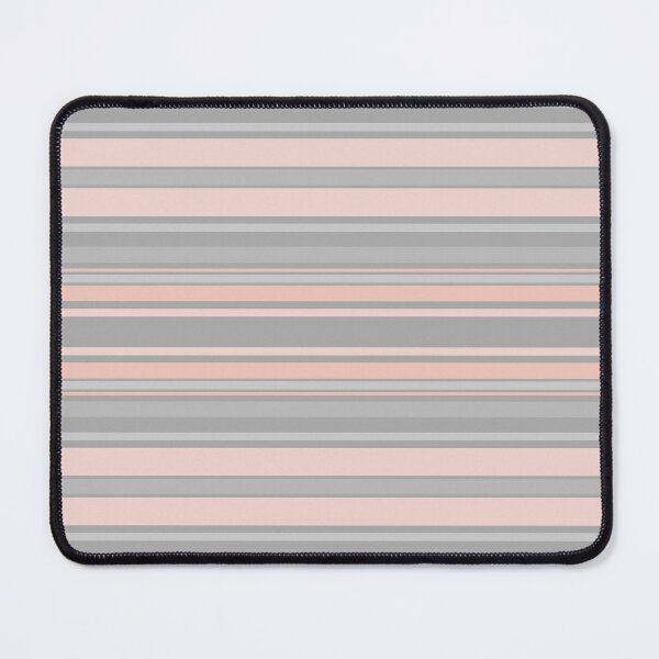 Item preview, Soft Pink & Grey Horizontal Balanced Stripes designed and sold by weirdAffect.