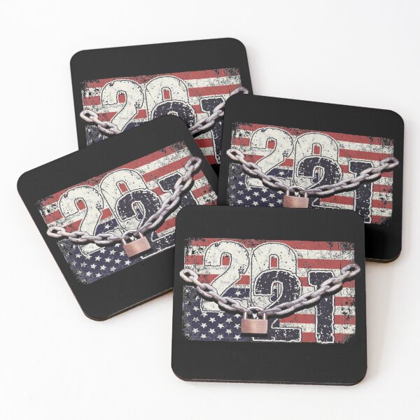 Item preview, Chained Upside Down Flag America in Distress 2021 designed and sold by RiffXS.