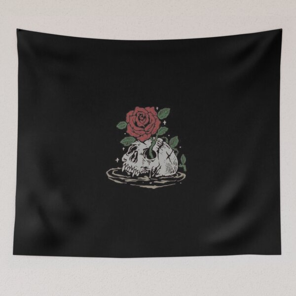 Item preview, Skull with floral Halloween Shirt  Classic T-Shirt designed and sold by GlobalSpace.
