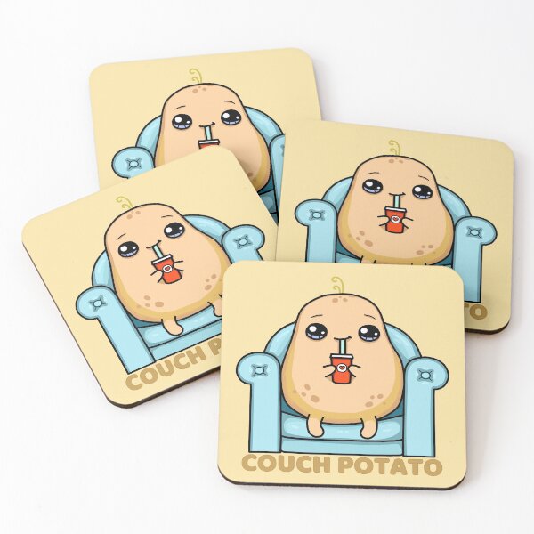 Item preview, Happy Couch Potato - Food Pun designed and sold by ViewerEqualsPhoton.