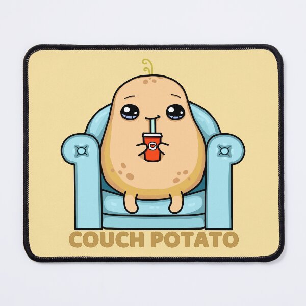 Item preview, Happy Couch Potato - Food Pun designed and sold by ViewerEqualsPhoton.