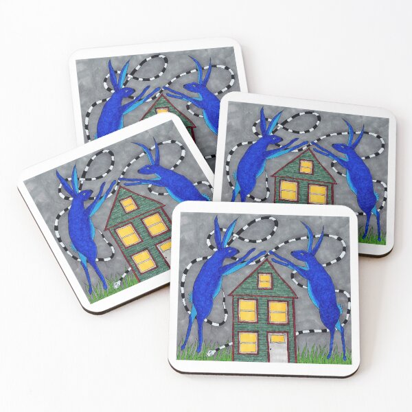 Item preview, Blue Rabbits at Home designed and sold by KakiDimock.