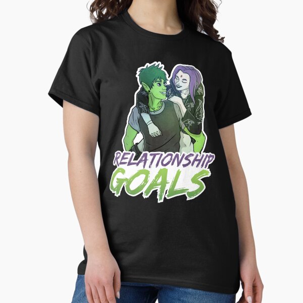 Item preview, Beast Boy and Raven - Bbrae Relationship Goals designed and sold by CryptidArt.