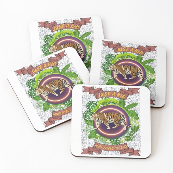 Item preview, Just a kid who loves tigers - Colorful compositions, art and animals, funny drawings designed and sold by AdvanceDesign.