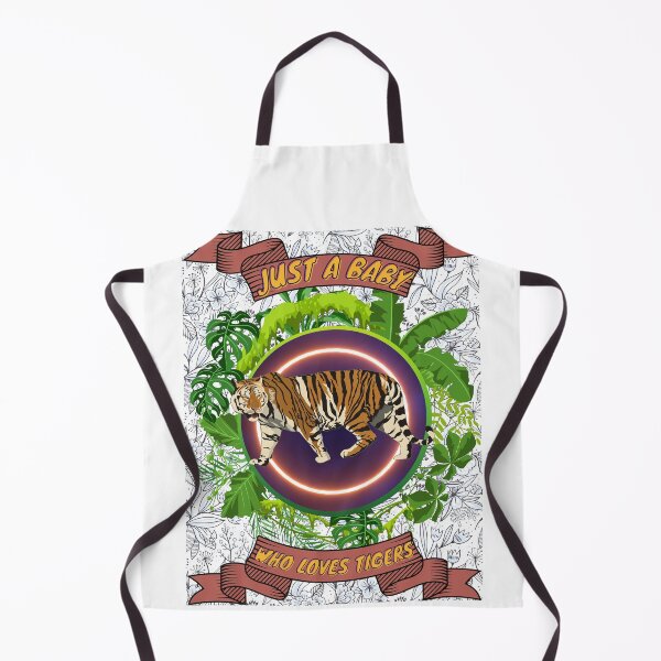 Item preview, Just a baby who loves tigers - Colorful compositions, art and animals, funny drawings designed and sold by AdvanceDesign.