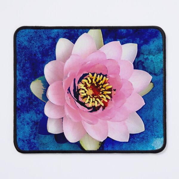Artikelvorschau, Rosa Aquarell-Lotus retikuliert entworfen und verkauft von robinreva.