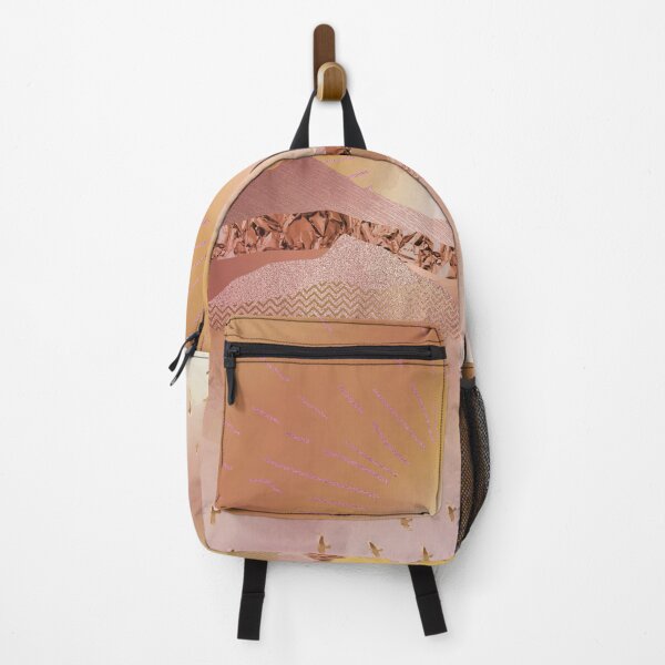 Item preview, Rose Gold Metallic Mountain Bright Sun Landscape designed and sold by IZiets.