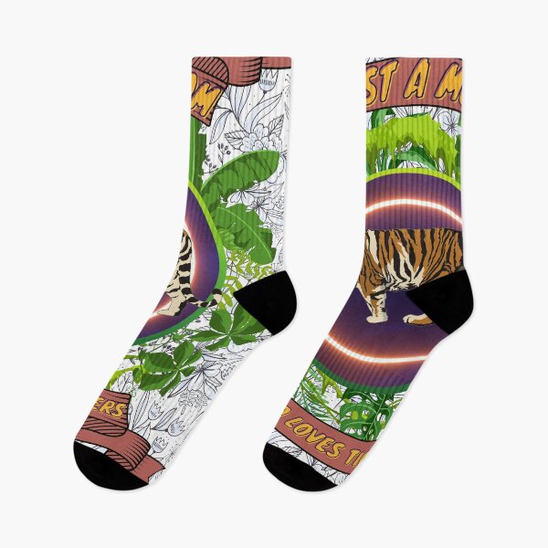 Item preview, Just a mom who loves tigers - Colorful compositions, art and animals, funny drawings designed and sold by AdvanceDesign.