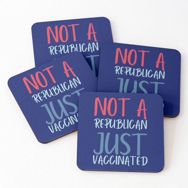 Item preview, not a republican just vaccinated designed and sold by Hey-Nice-Shirt.