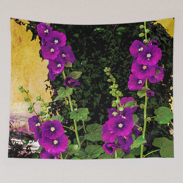 Item preview, Hollyhocks Growing in Old Mesilla, New Mexico designed and sold by William E Lopez.